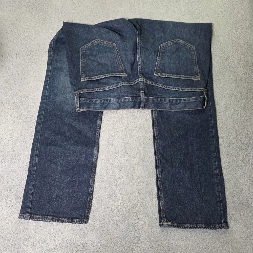 Old Navy Mens 34x34 Straight Jeans Dark Wash Built-In Flex Denim